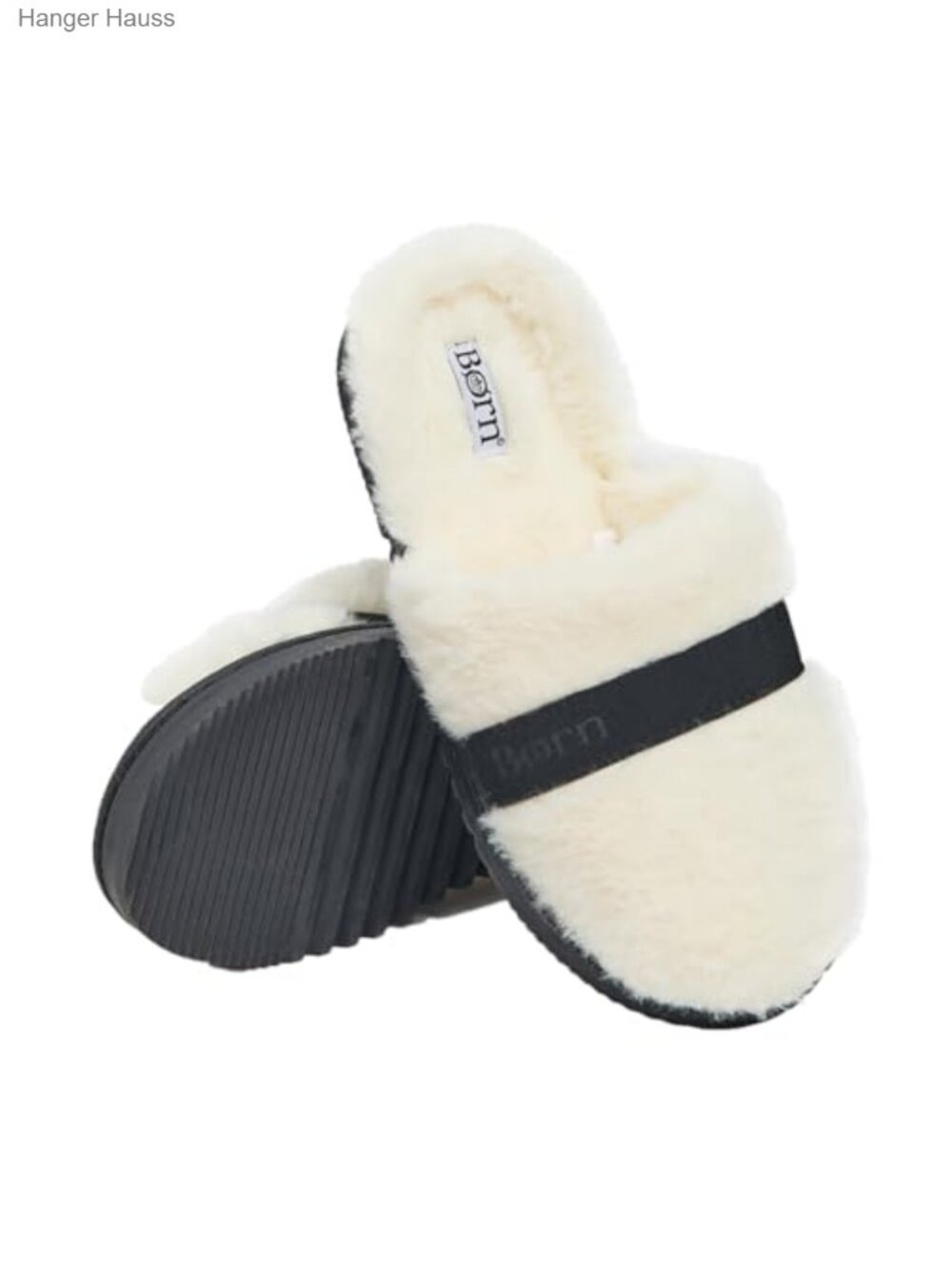 Quilted Sherpa-Lined Faux Fur Scuff Slippers Memory Foam Non-Slip House Shoes
